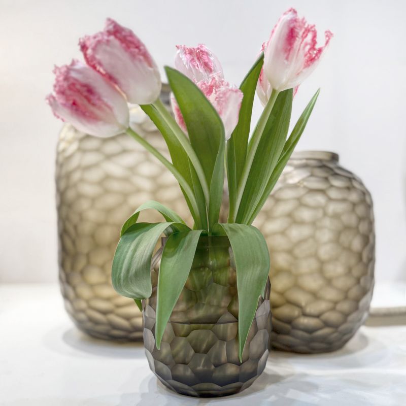 GUAXS Vase BAMBOLA L Clear/Smokegrey