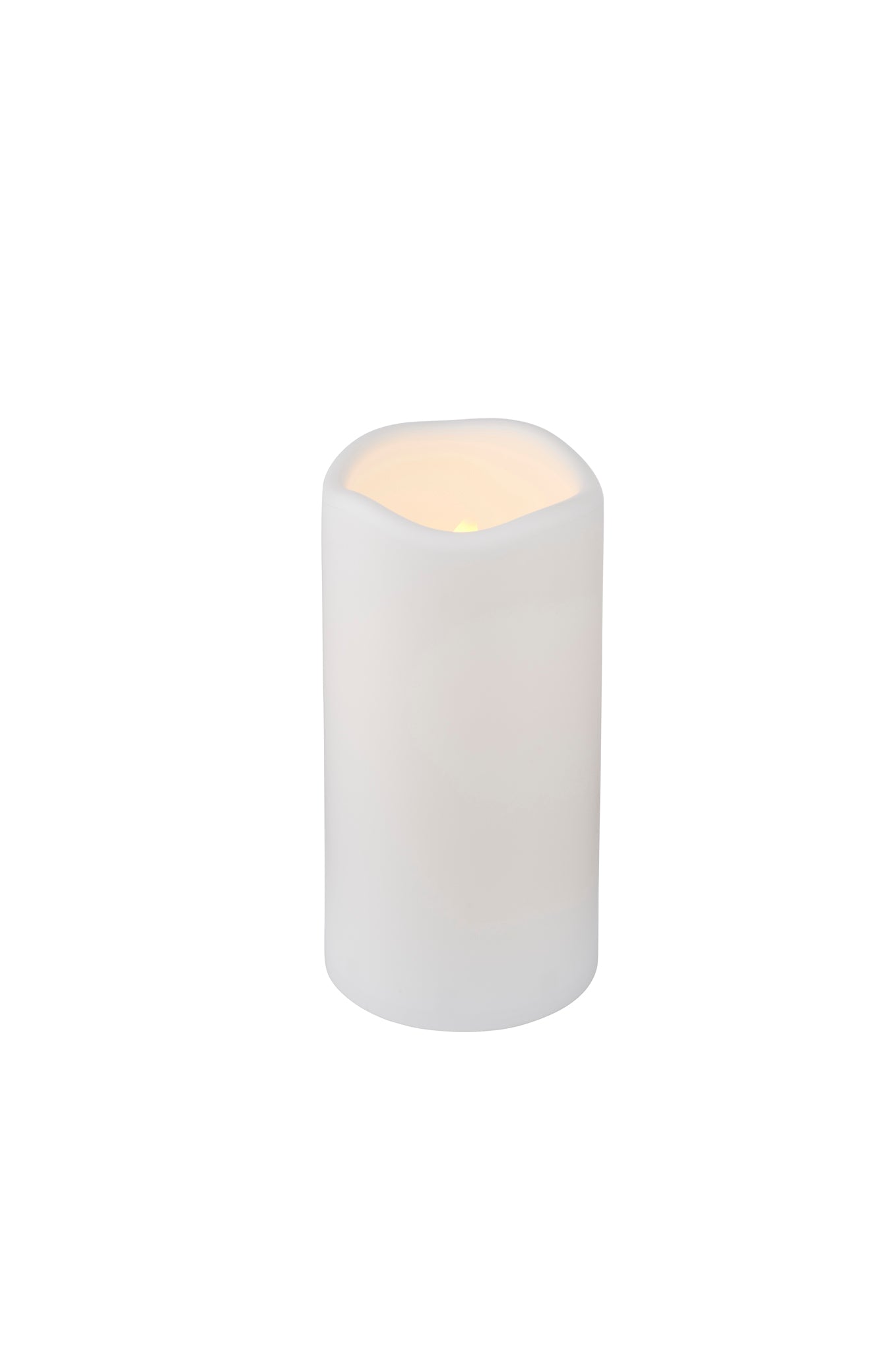 LED-Echtwachskerze STORM, dm. 7,5, weiß, outdoor
