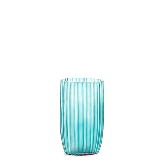 GUAXS Vase SIENA M Clear/Petrol