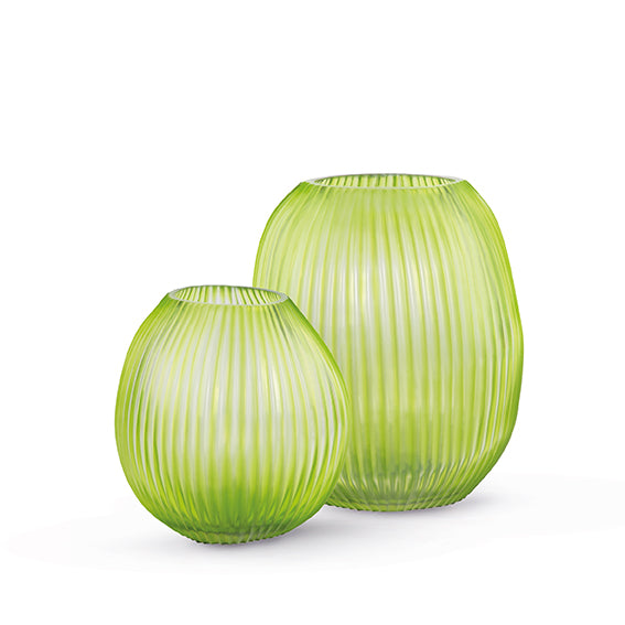 Vase NAGAA L clear/lightgreen
