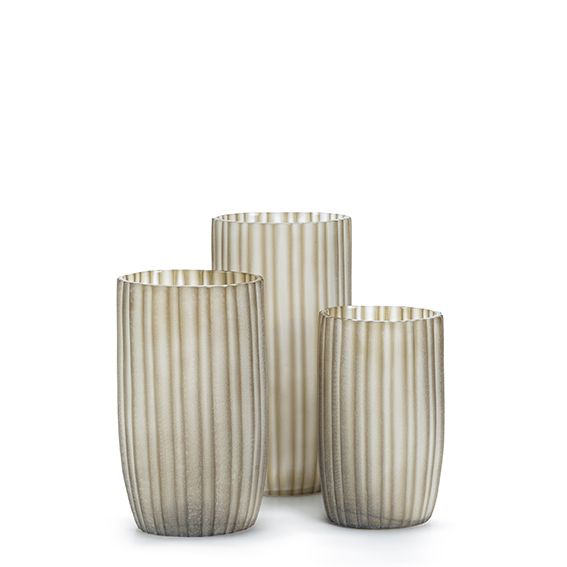 GUAXS Vase SIENA L Clear/Smokegrey