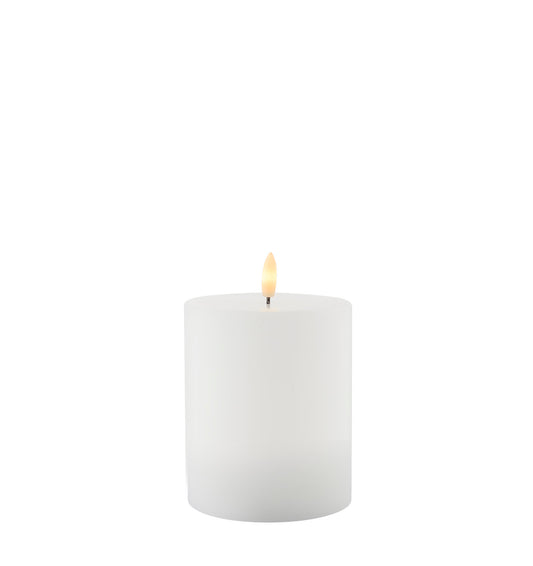 LED-Echtwachskerze SILLE dm. 10, weiß, indoor