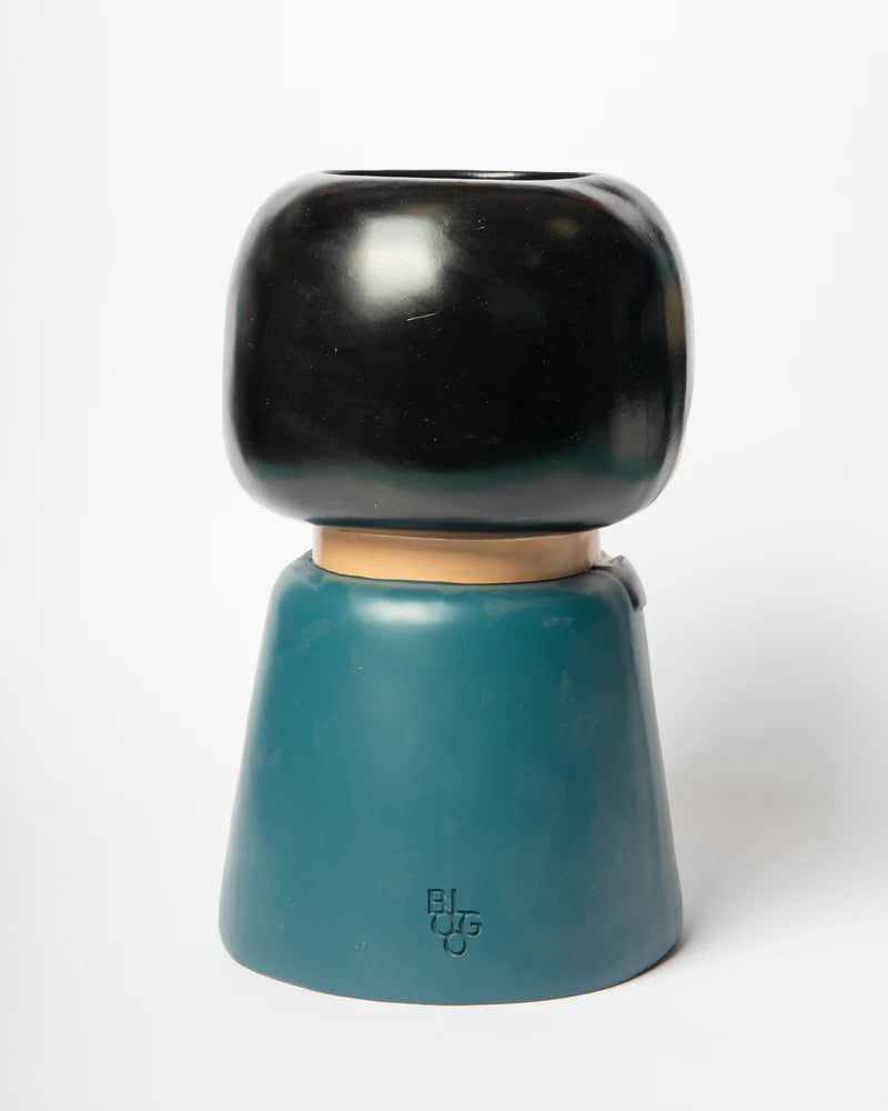 Vase Icon big Surrealism 26,5cm blau/ schwarz