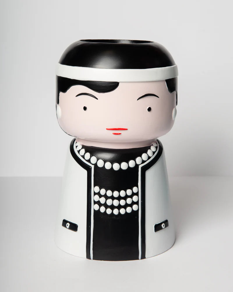 Vase Icon big icon 26,5cm schwarz/weiß