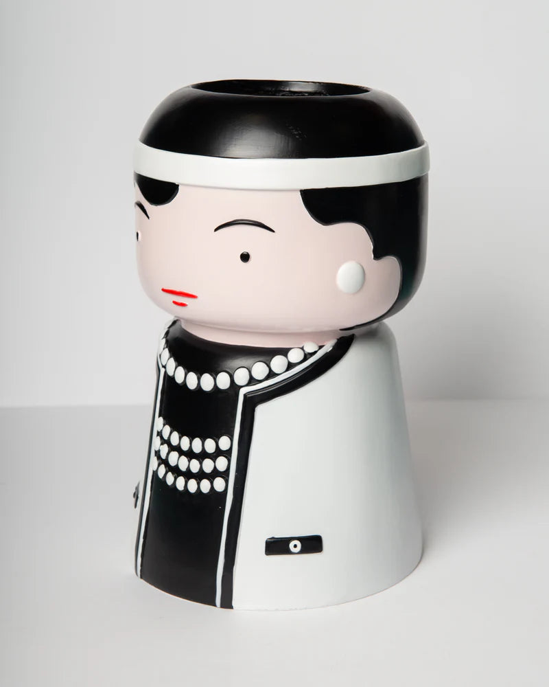 Vase Icon big icon 26,5cm schwarz/weiß