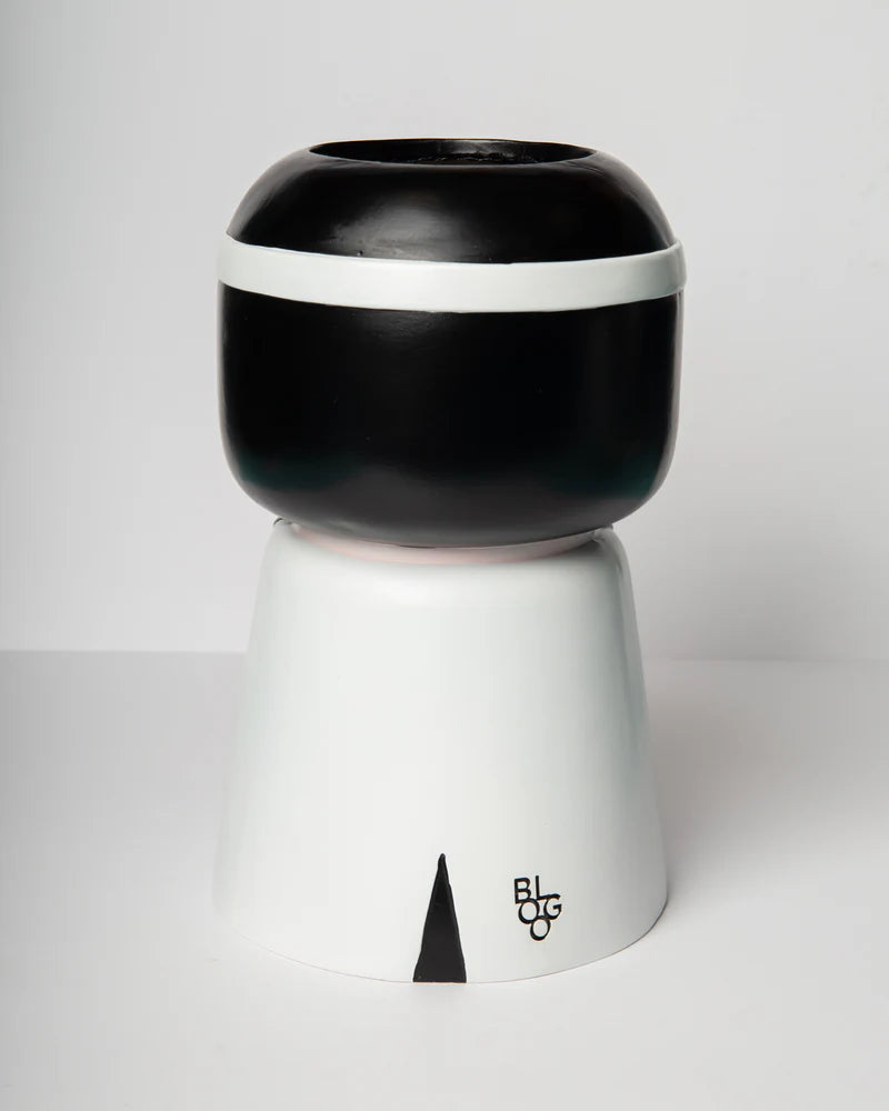 Vase Icon big icon 26,5cm schwarz/weiß