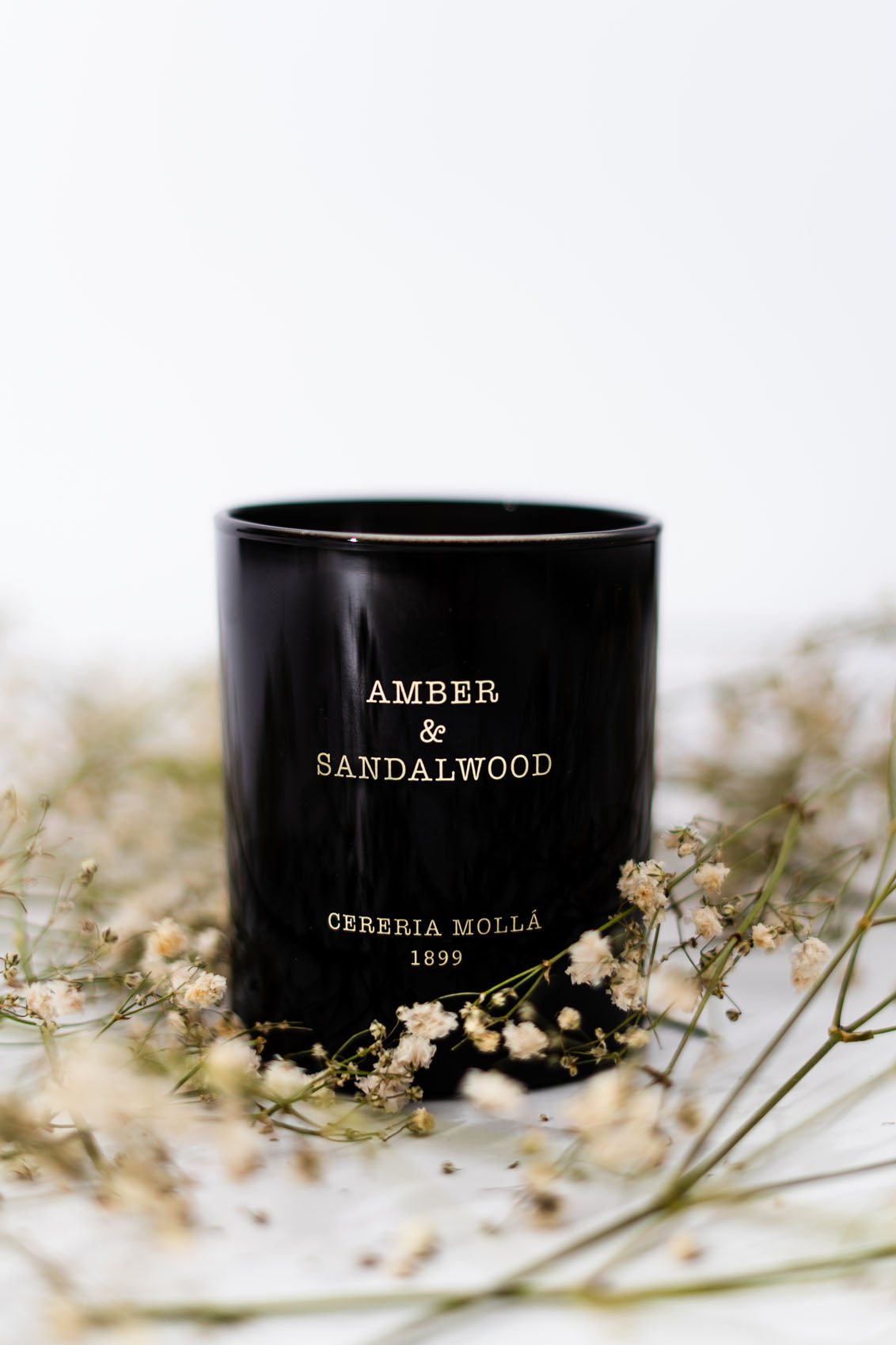 Premium Duftkerze AMBER & SANDALWOOD