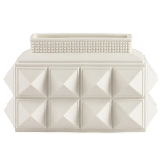 CHARADE STUDDED LOW VASE