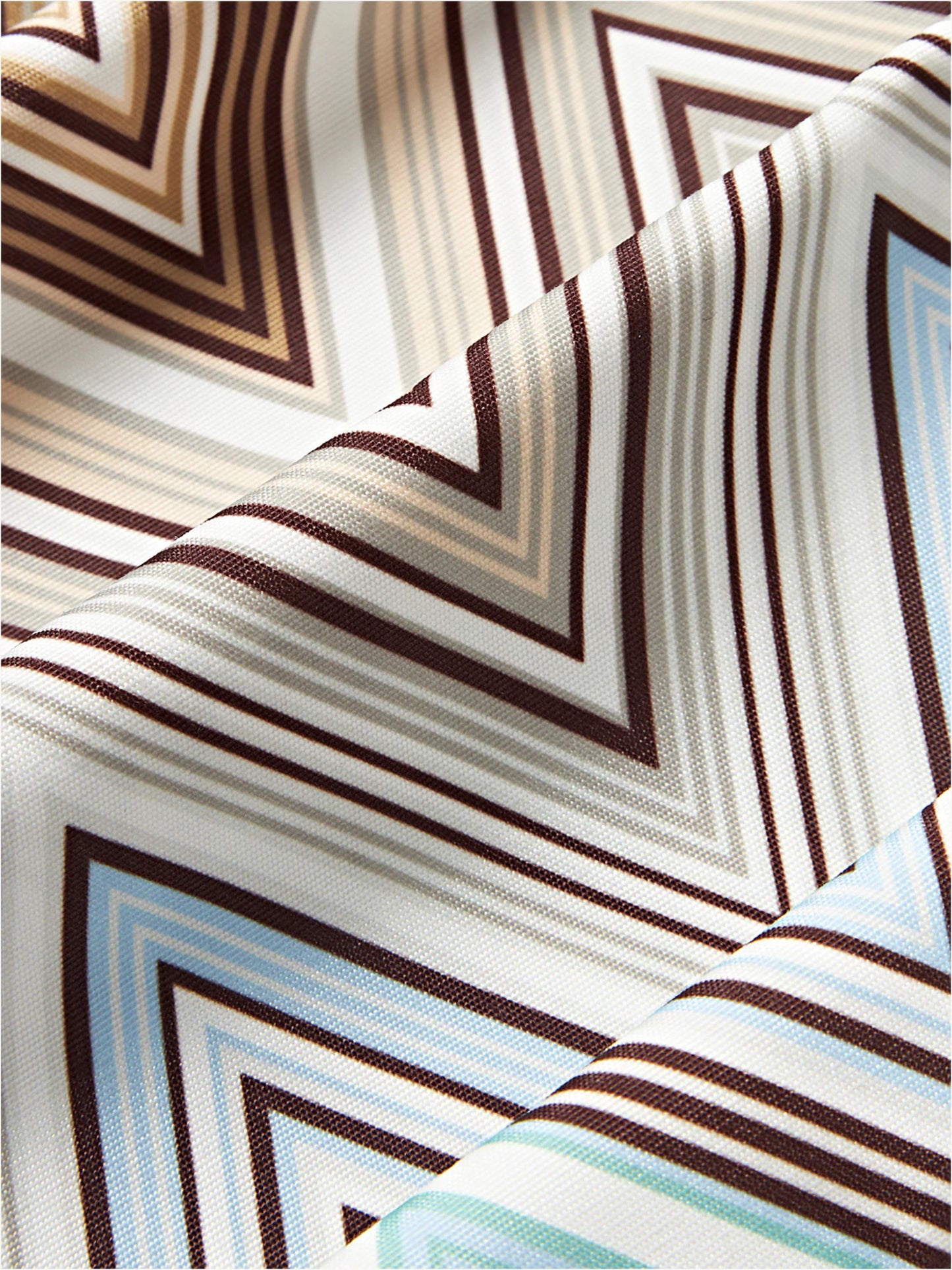 MISSONI HOME Outdoor-Kissen KEW 40x40cm – Zickzack Taupe/Multicolor