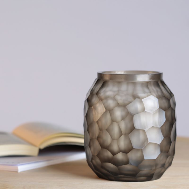GUAXS Vase BAMBOLA L Clear/Smokegrey