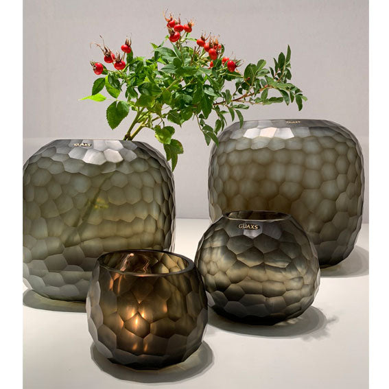 GUAXS Vase SOMBA S Indigo/Smokegrey