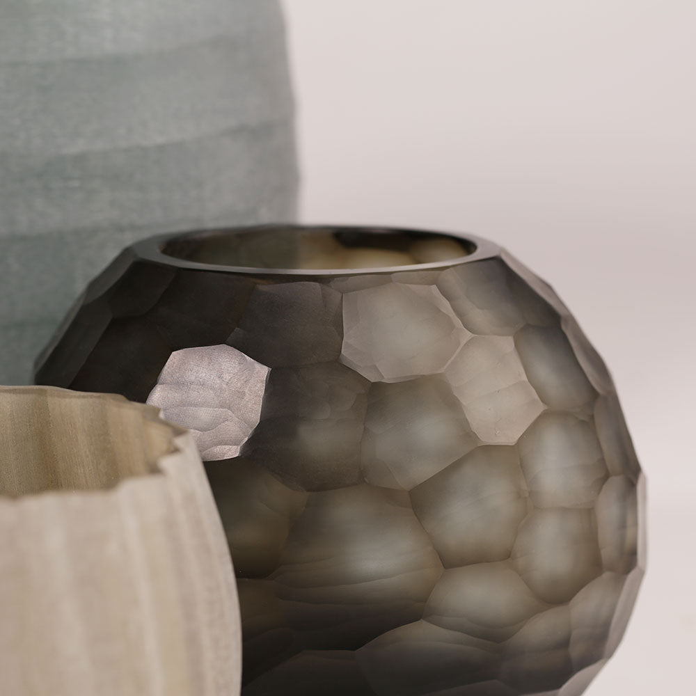 GUAXS Vase SOMBA S Indigo/Smokegrey