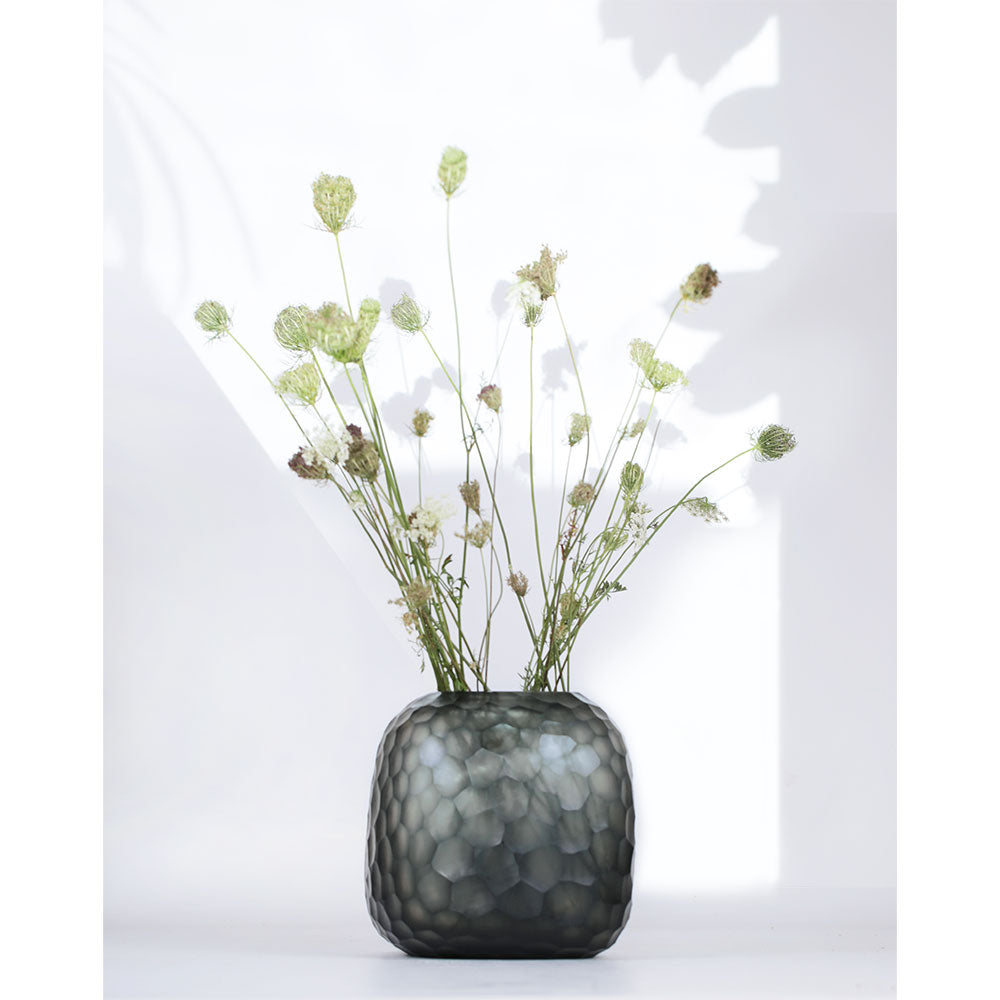 GUAXS Vase SOMBA M indigo / smokegray