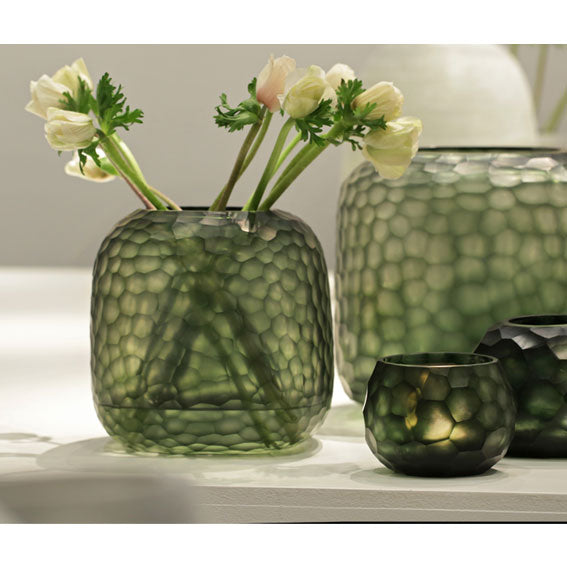 Vase SOMBA M steelgrey / black steelgrey