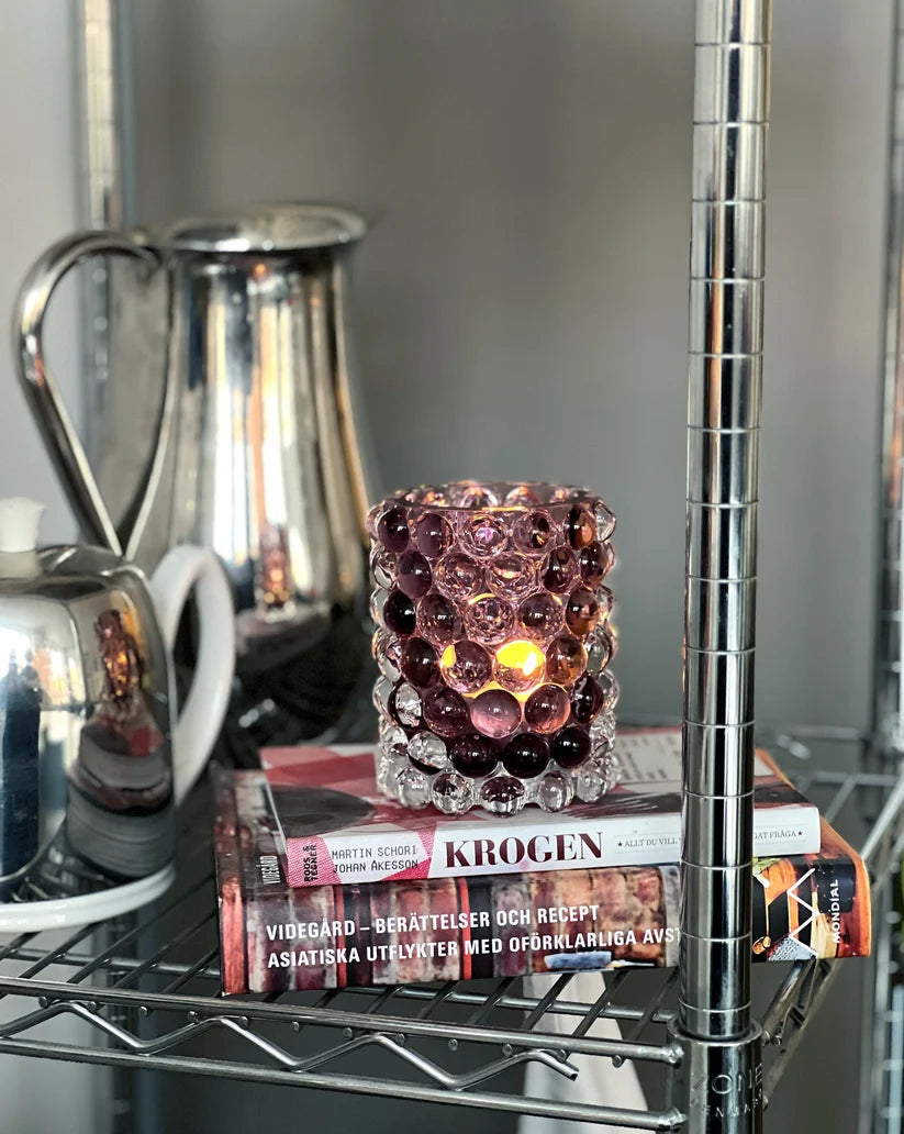 Skogsberg & Smart Hurricane Boule Regular – Windlicht Heather