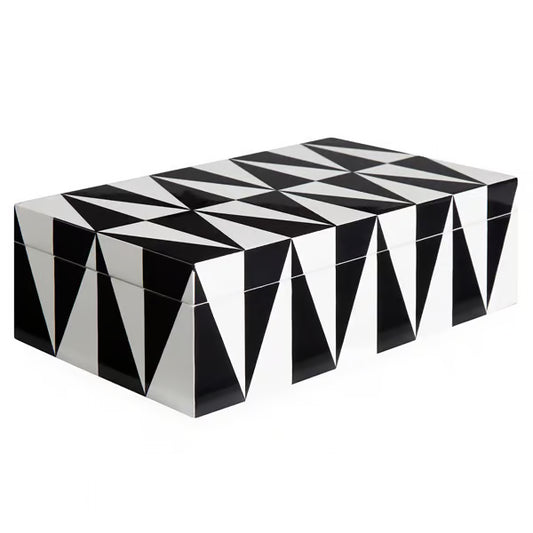 OP Art Box SCHMUCKKASTEN Jonathan Adler schwarz / weiß – Jonathan Adler