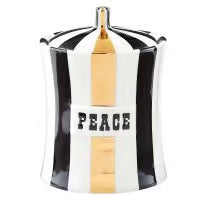 Jonathan Adler Aufbewahrungsdosen Vice PEACE Canister ( black/ Gold)