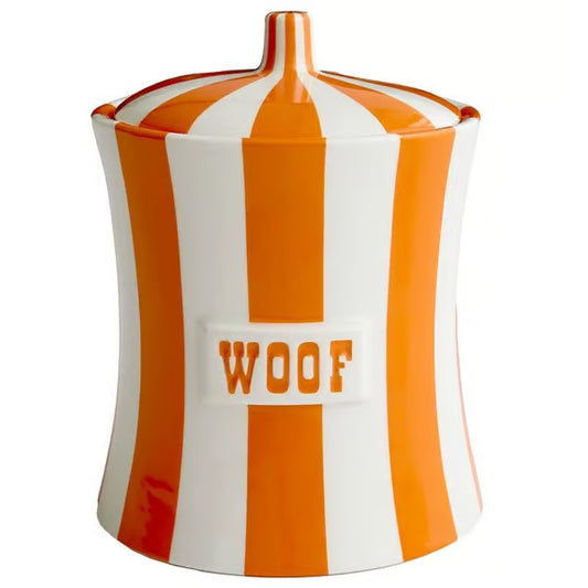 Jonathan Adler WOOF Leckerlidose – Orange-Weiß – Jonathan Adler