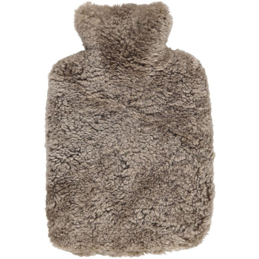 Wärmflasche Lammfell Kurzhaar taupe
