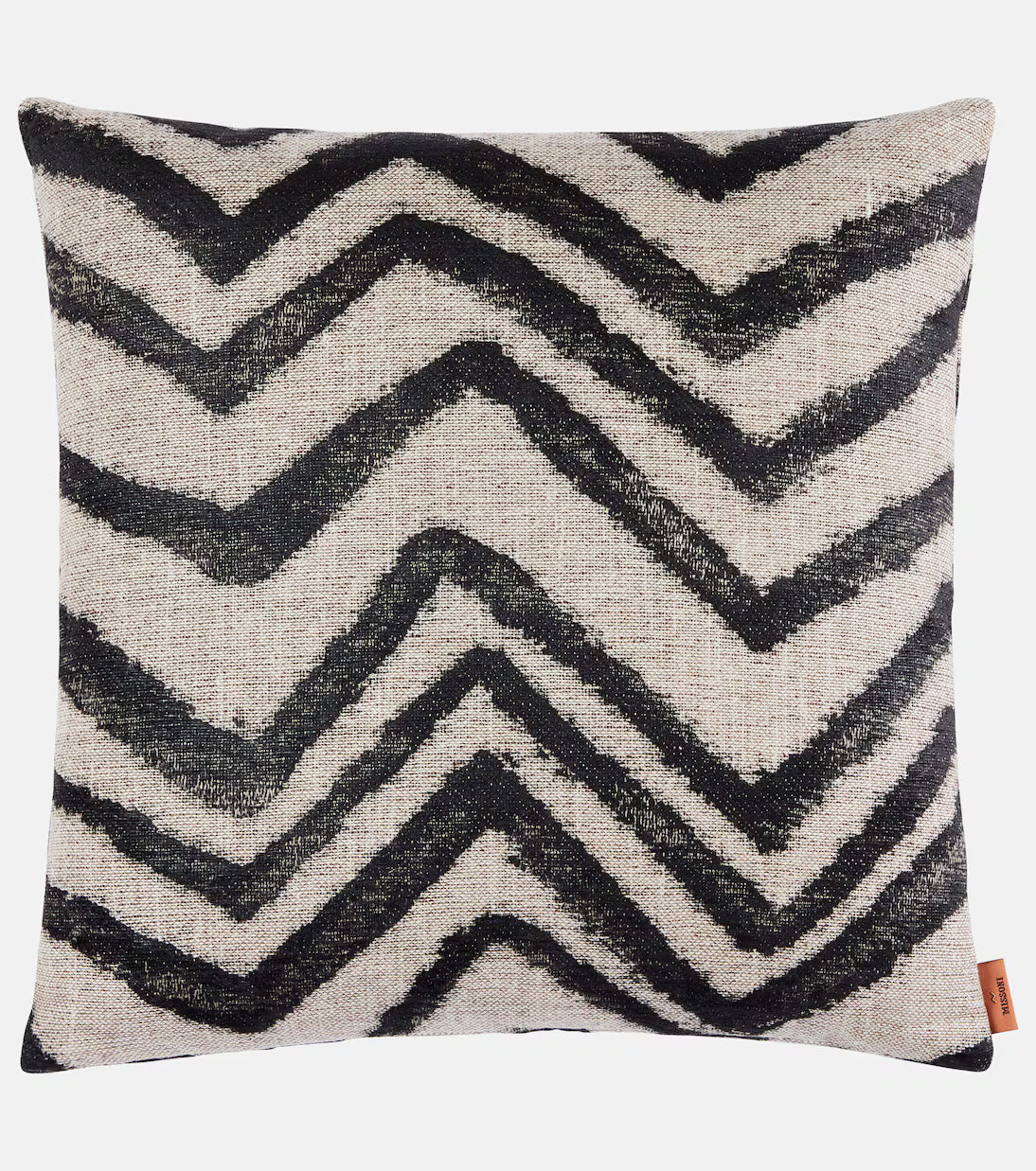 MISSONI HOME Kissen GRAFFITI 40x40cm – Chevron Beige/Schwarz