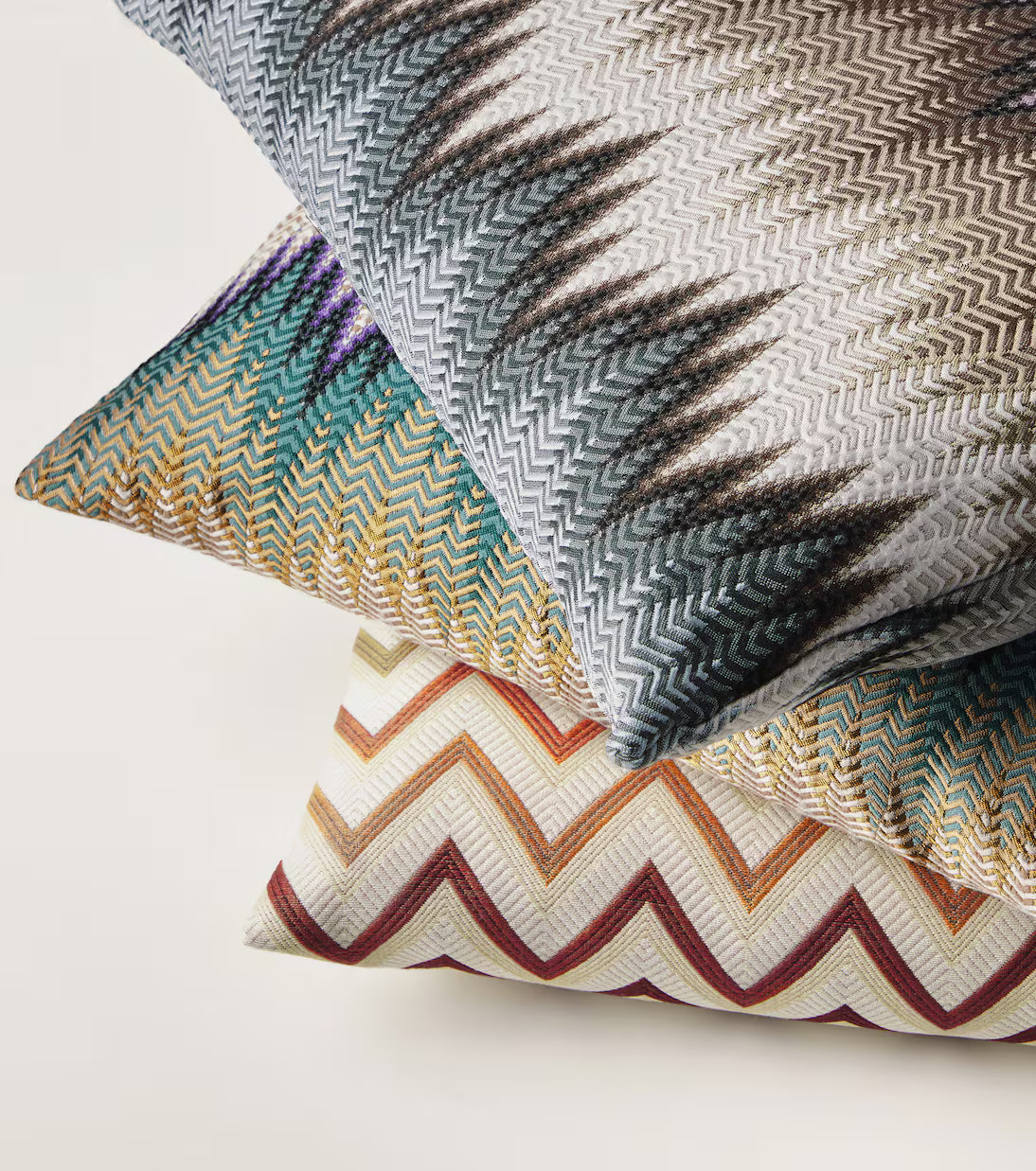 MISSONI HOME Kissen PHRAE 40x40cm – Zickzack Multicolor
