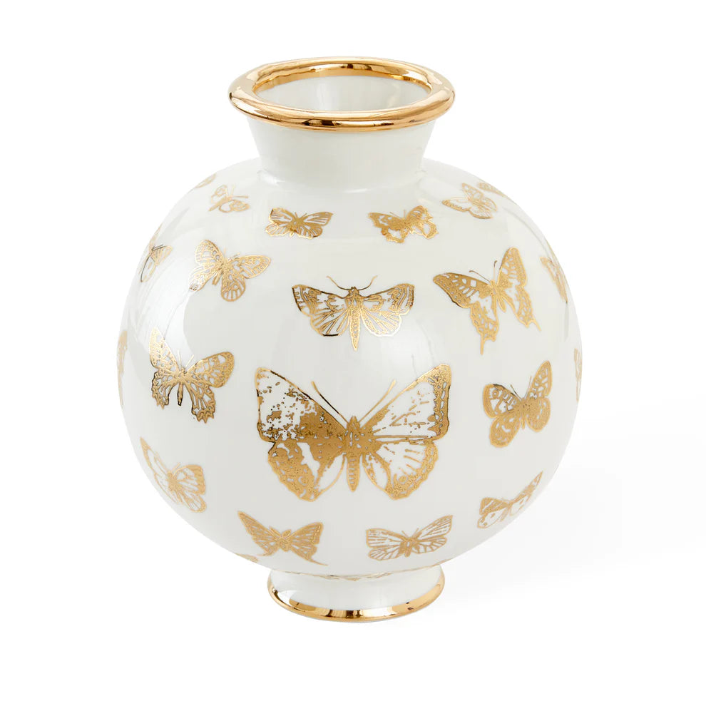 BOTANIST BUTTERFLY ROUND VASE Jonathan Adler
