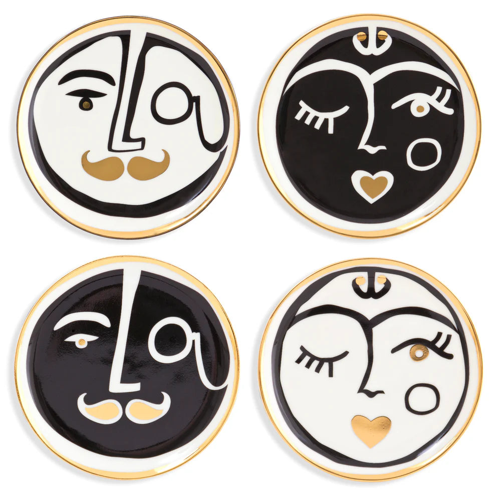 Marseilles Coasters Tischdekoration (JONATHAN ADLER) 4er Set