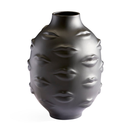 Jonathan Adler Vase Gala Round Black Porcelain – Jonathan Adler