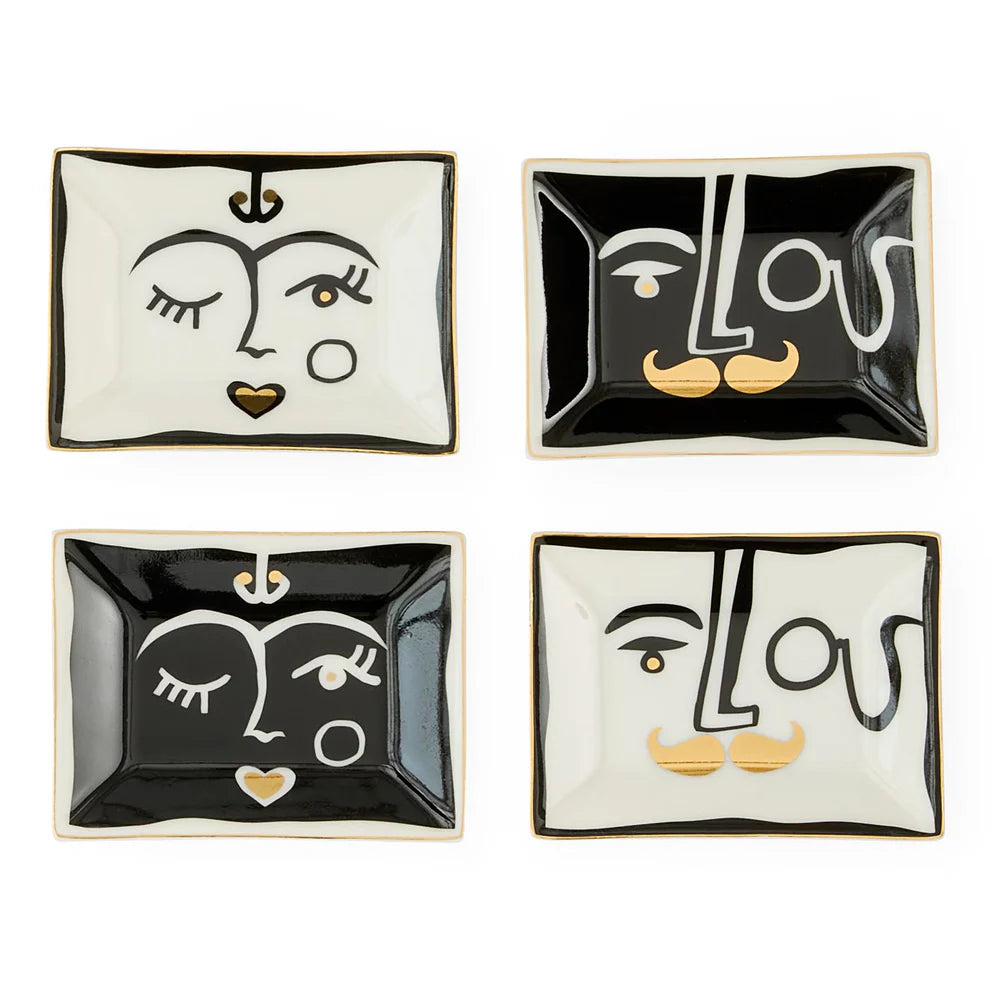 Marseilles Petite Trays Tischdekoration 4er Set (JONATHAN ADLER)