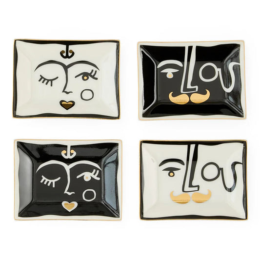 Marseilles Petite Trays Tischdekoration 4er Set (JONATHAN ADLER)