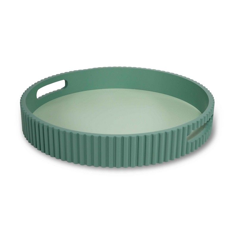 MDF-Tablett Ø 30 cm – Farbe Grün | Samarcanda