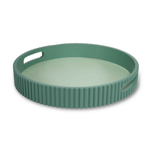MDF-Tablett Ø 30 cm – Farbe Grün | Samarcanda