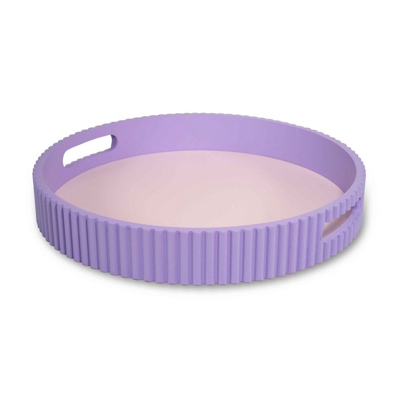 MDF-Tablett Ø 30 cm – Farbe Violett | Samarcanda