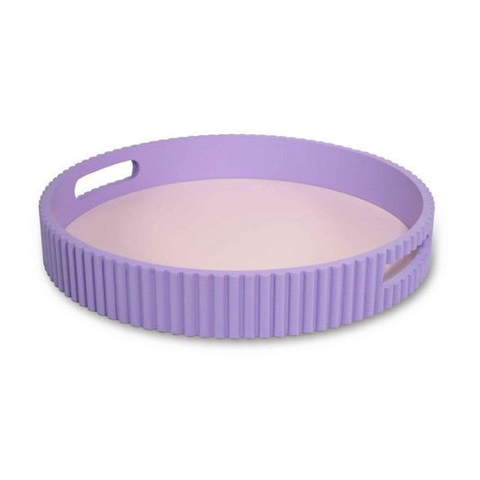 MDF-Tablett Ø 30 cm – Farbe Violett | Samarcanda